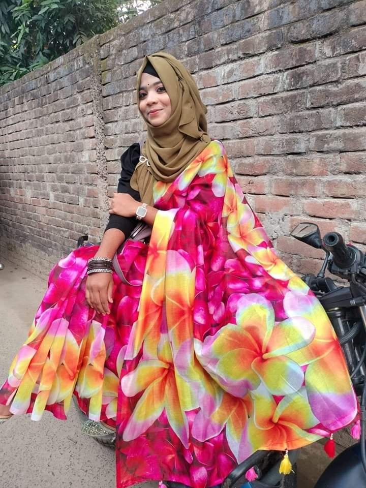 ডিজিটাল প্রিন্ট চান্দুরি সিল্ক শাড়ি